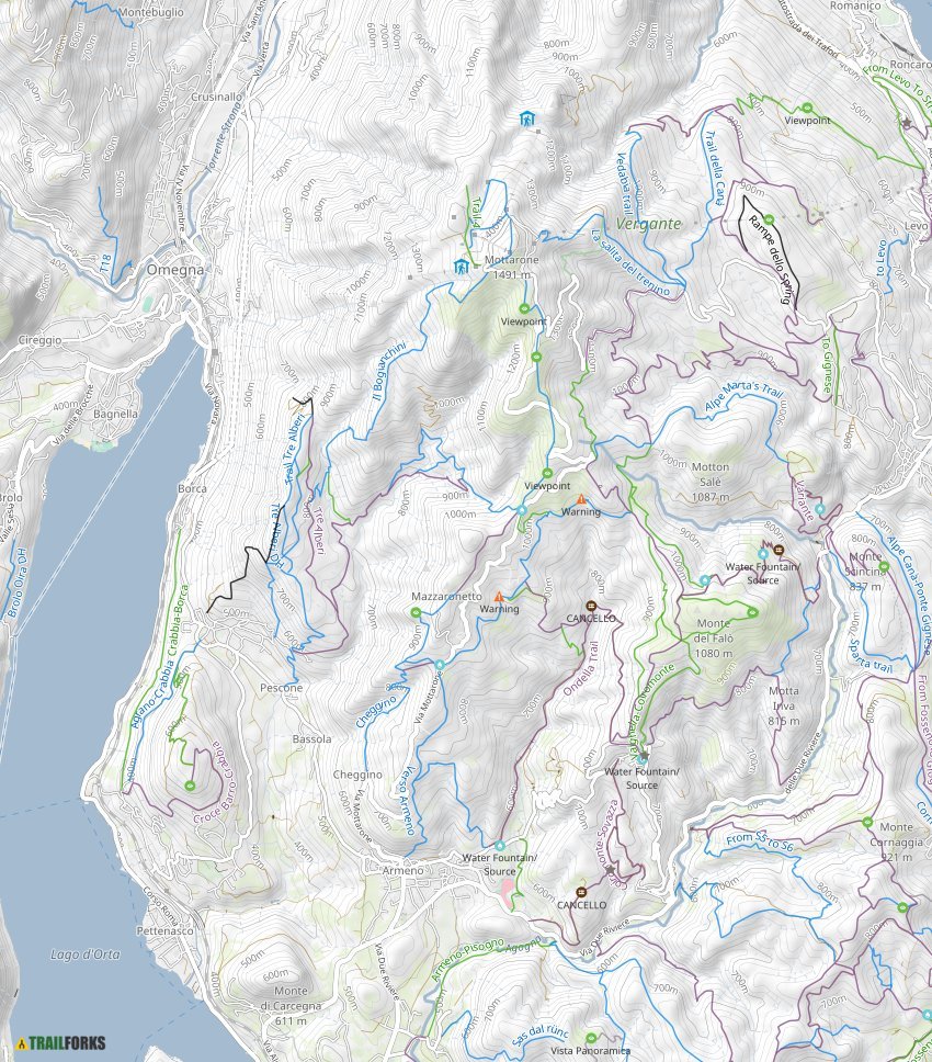 Omegna Italy Mountain Biking Trails Trailforks