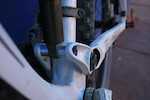 Lower shock mounted to chainstay