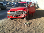 My truck after some asshole cut me off on crowchild.  fished-tailed and slammed into median.  All fixed now though