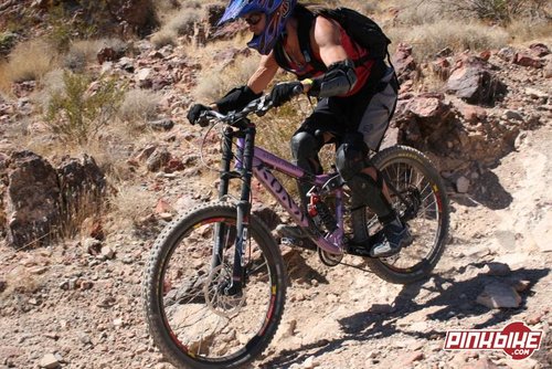 Janet from Jackson Hole was testing bikes with her co-workers