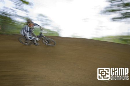Aaron Muss post hot tub, ripping through the IndyCross