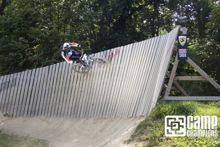 Brent Floyd showing the crew how to ride the wall.