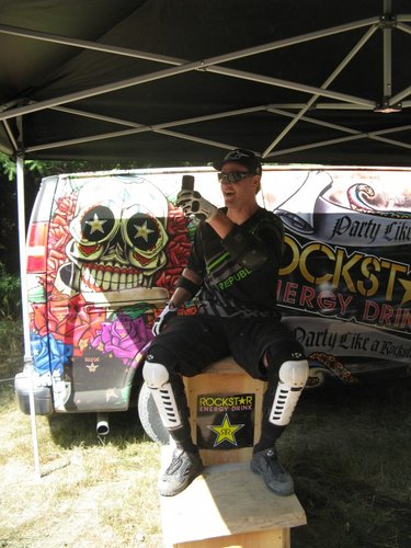 Pinkbike.com contributor and Rockstar Energy Hotseat spot taken by yours truly!