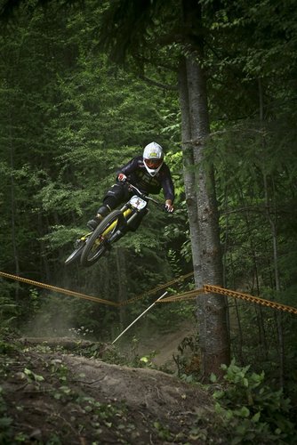 Project 529's Eric Loney styles out a huge one over this hip jump