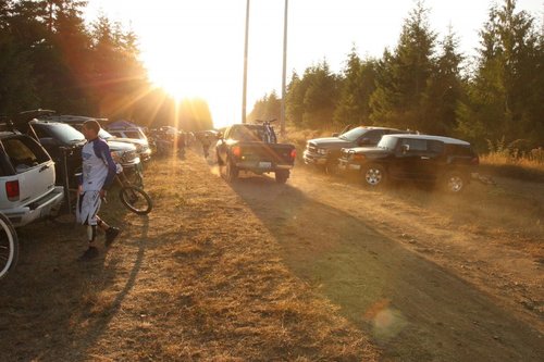 The sun greeted us with a dusty sunrise.