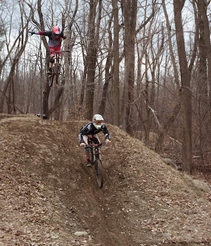 Myself, Ben Stanziale "filmer" (freedjdh) , Justin Brigandi, John Hanson, PJ Post, &amp; George Ryan set out to shoot at Mountain Creek Bike Park!