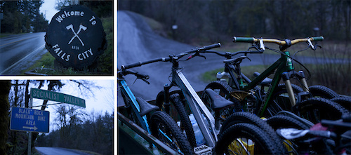 Signs for Blackrock Bike Trails