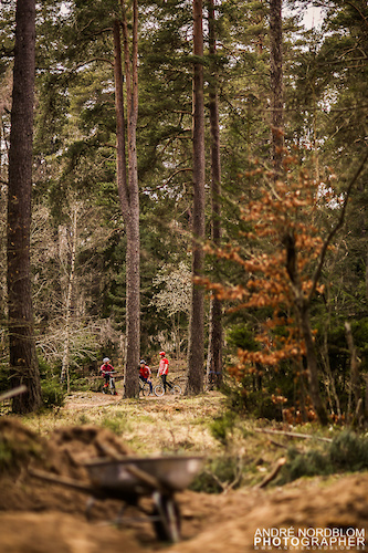 A photosession in the forest outside Skövde, Sweden, where the swedish army trains with their tanks and stuff. Really cool place, lots of dirt jumps and stuff.