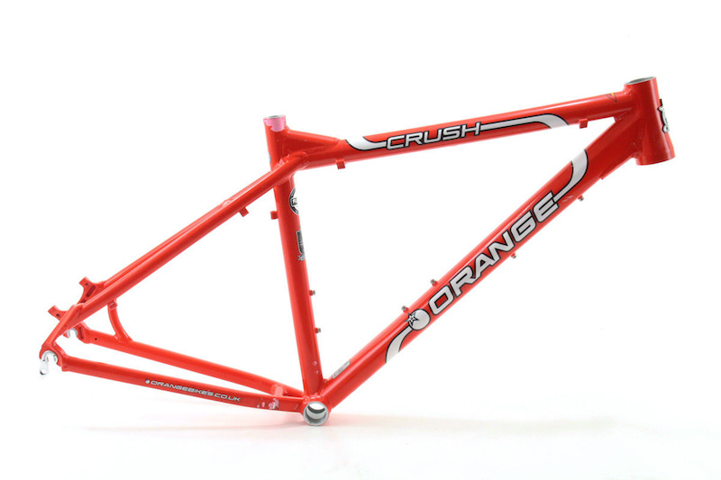 orange hardtail frame