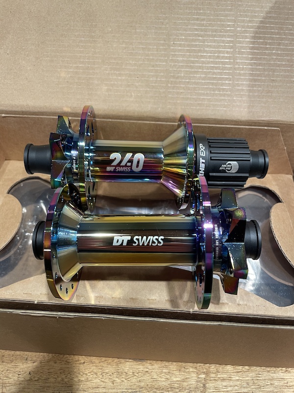 2022 Limited Edition Oil Slick DT Swiss 240 EXP Hubs For Sale