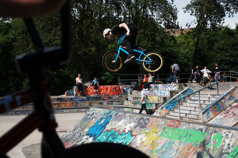 alex at kelvingrove skatepark in Glasgow, Scotland photo by allterrainproductions Pinkbike