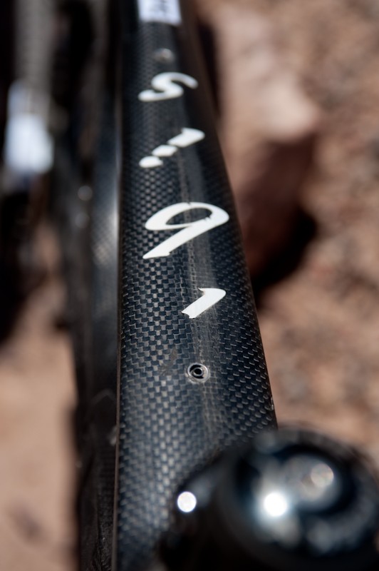 Front derailleur and adjustable seat post housing (if you use them) run along the top tube