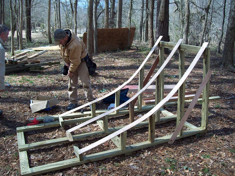 How to build a ramp with a curved transition without using plywood