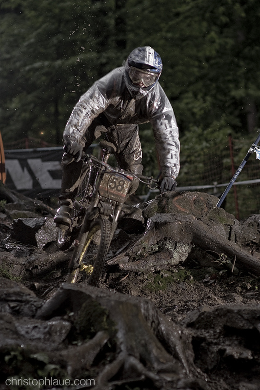 Maxime Remy in the rock garden at Maribor