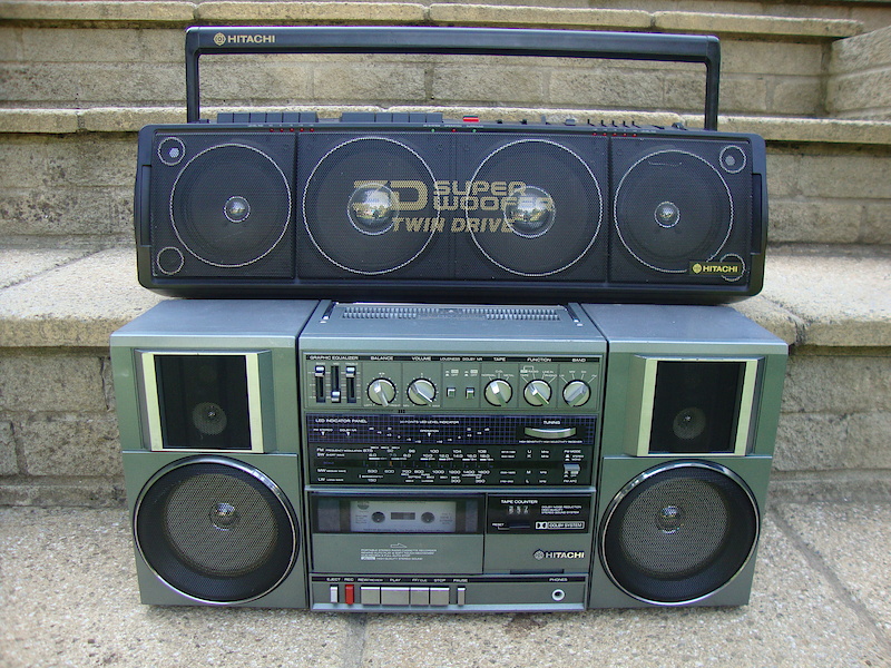 80's hitachi boomboxes at 80's hitachi boomboxes in Abilene, Kansas