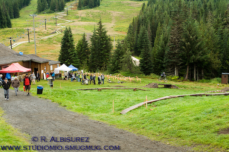 Chairs shut down a bit early due to weather concerns, but the bike park is now fully functional and a total hoot. The skills park portion is just near the DH finish line which made it much cooler to hang out. Oct 1st and 2nd are weather permitting days of operations so if your curious about the 3 new trails that were installed then watch the weather!