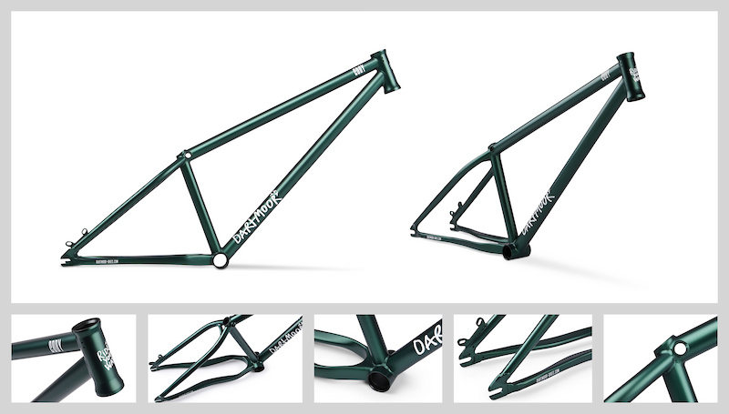 Dartmoor Cody II MTB DJ street frame designed for 26 wheels. Fully heat treated after welding with hydroformed chainstay. Now with new smaller dropouts and new TT butting making it stronger than before. 2.15kg.