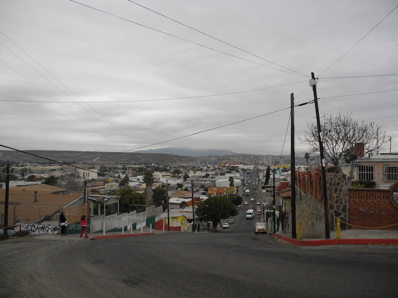 Tijuana looking east to the border