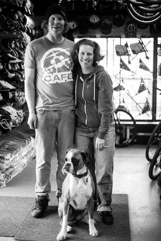 Chillin at the Bicycle Cafe. Matt Miles Photo.