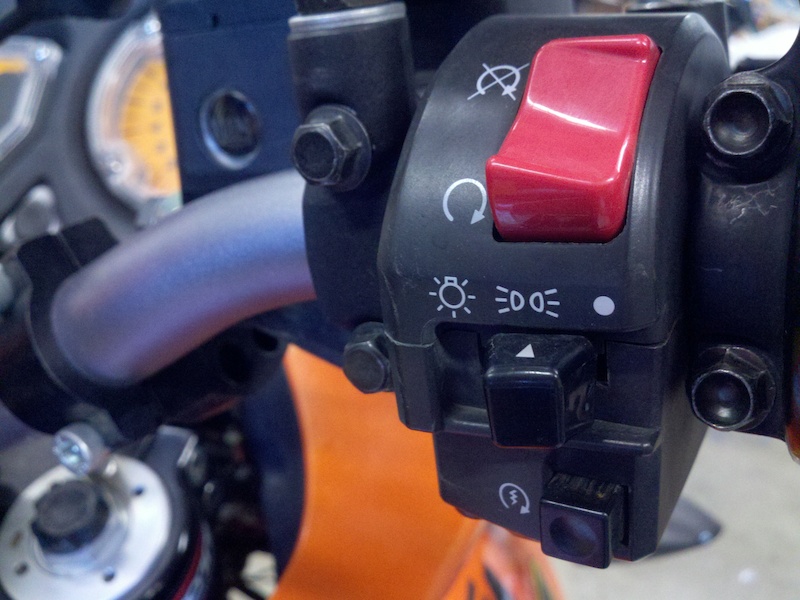 Ktm 990 adventure ABS ON and OFF with Euro headlight switch Adventure
