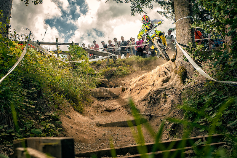 Manuel Gruber (AUT) in one of the last coers of the race @ iXS European Cup Wirieho.  Finally he took the win!https://www.facebook.com/MarookPhoto