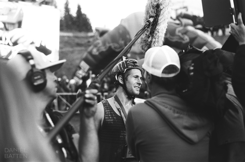 Podium interview 35mm black amp white film