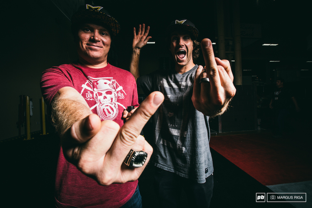 Rockstars and you know it...Greg Watts and Cam McCaul.