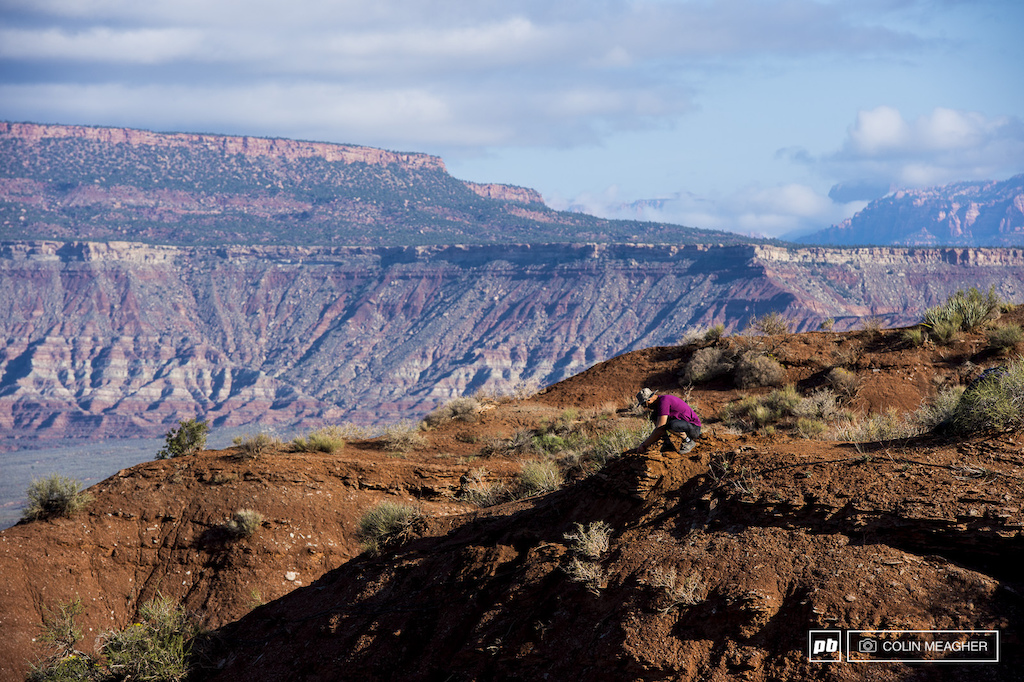 Perry Ferry getting after it first thing this morning with some final touches on his line.