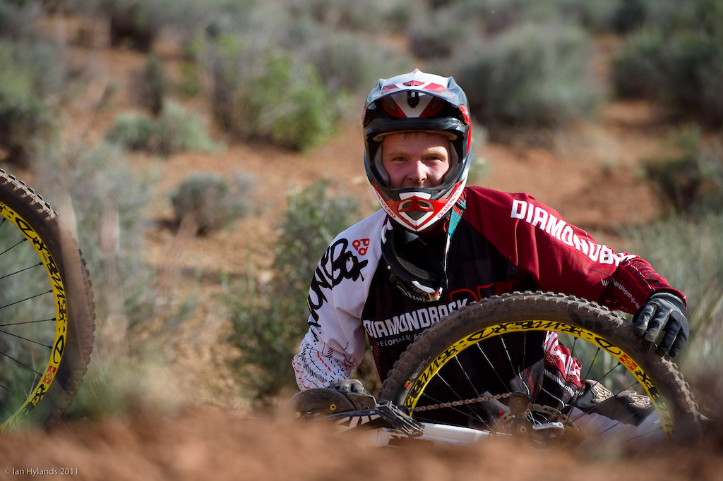 Kyle Thomas, this guy has some serious bike skills, he's primarily a DH racer and he had no problems at all in Utah.