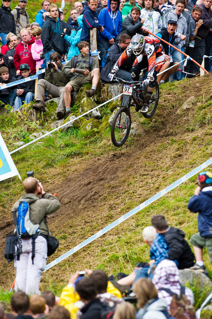 Somehow somewhere Peaty went out off the course and re-entered elsewhere. That s the story anyway but Peaty was unavailable for comment following the race. Look for more beta on that as we get word.