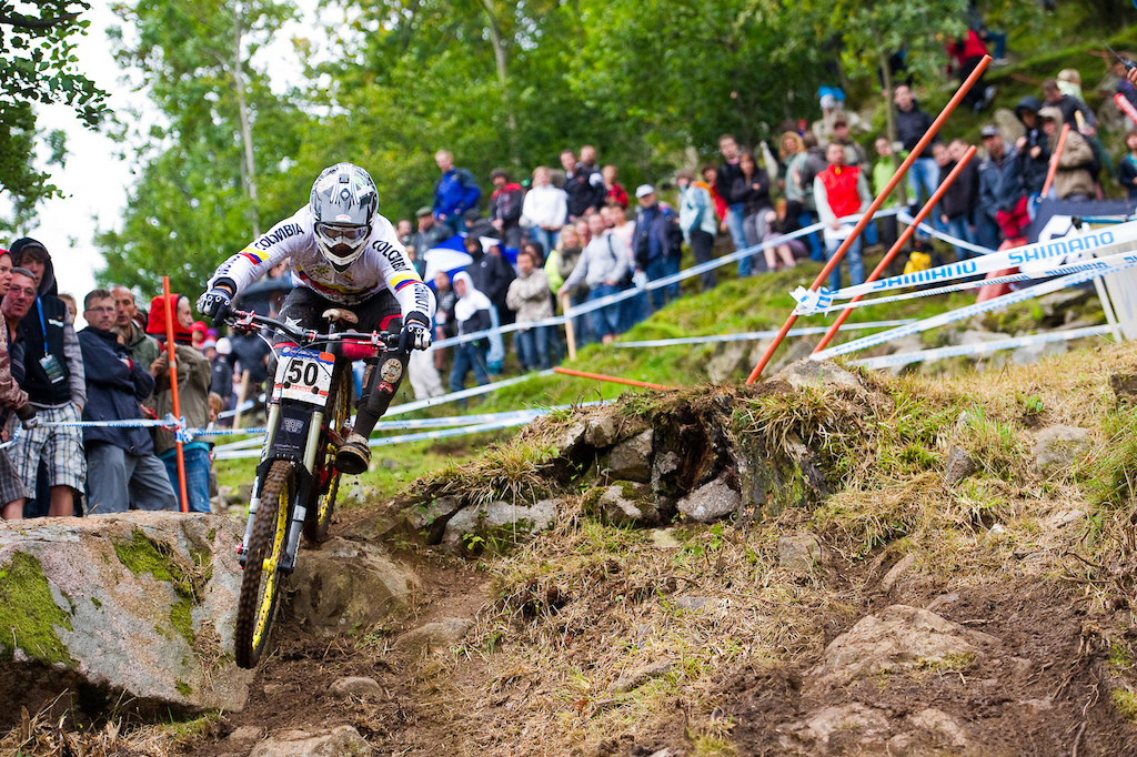 Waving the CG Racing Brigade all by his lonesome is Marcelo Gutierrez CG blew out a knee at French Nationals and will be out the rest of the season. But Marcelo is holding his own finishing 32 in today s race.