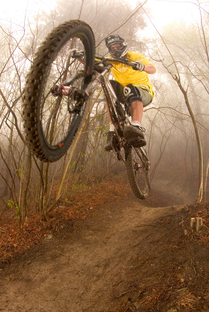 Falco Ruppert racing in Finale Ligure in 2007... my first MTB photo trip ever. Photo c by www.larsscharlphoto.com me 