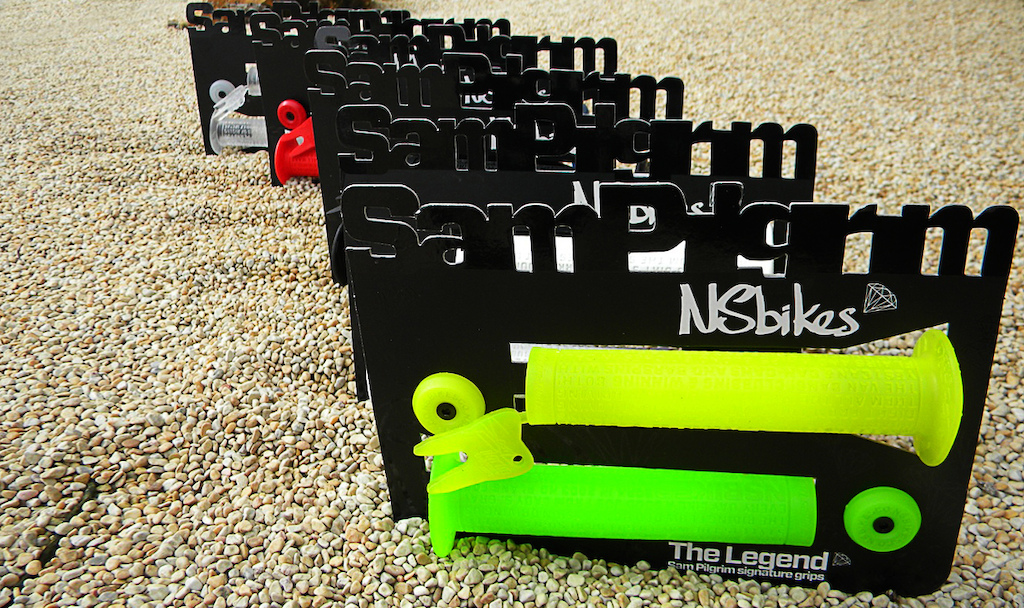 “The Legend” – Sam Pilgrim’s signature grips - more info at http://www.nsbikes.com/news/item/521-the-legend-sam-pilgrims-signature-grips.html