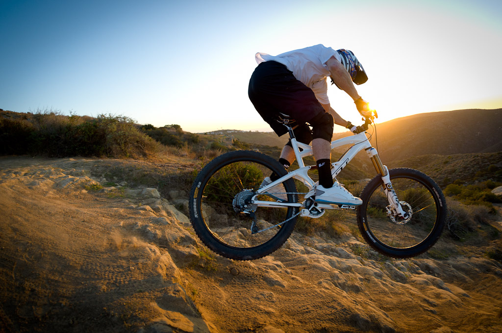 Dan Atherton rides his new GT near Laguna Beach California
