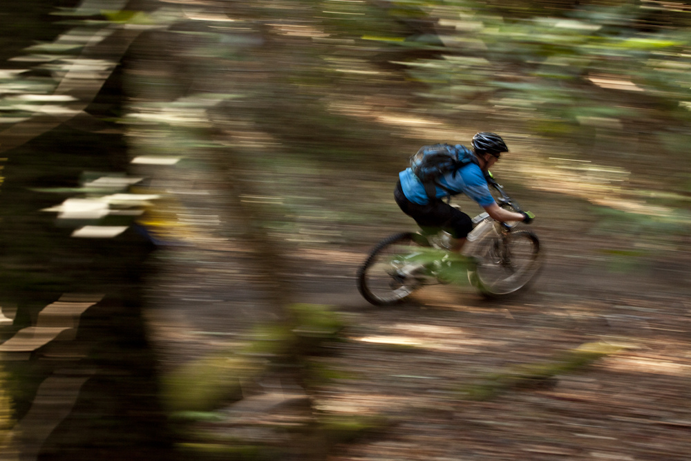 Mike riding in Santa Cruz