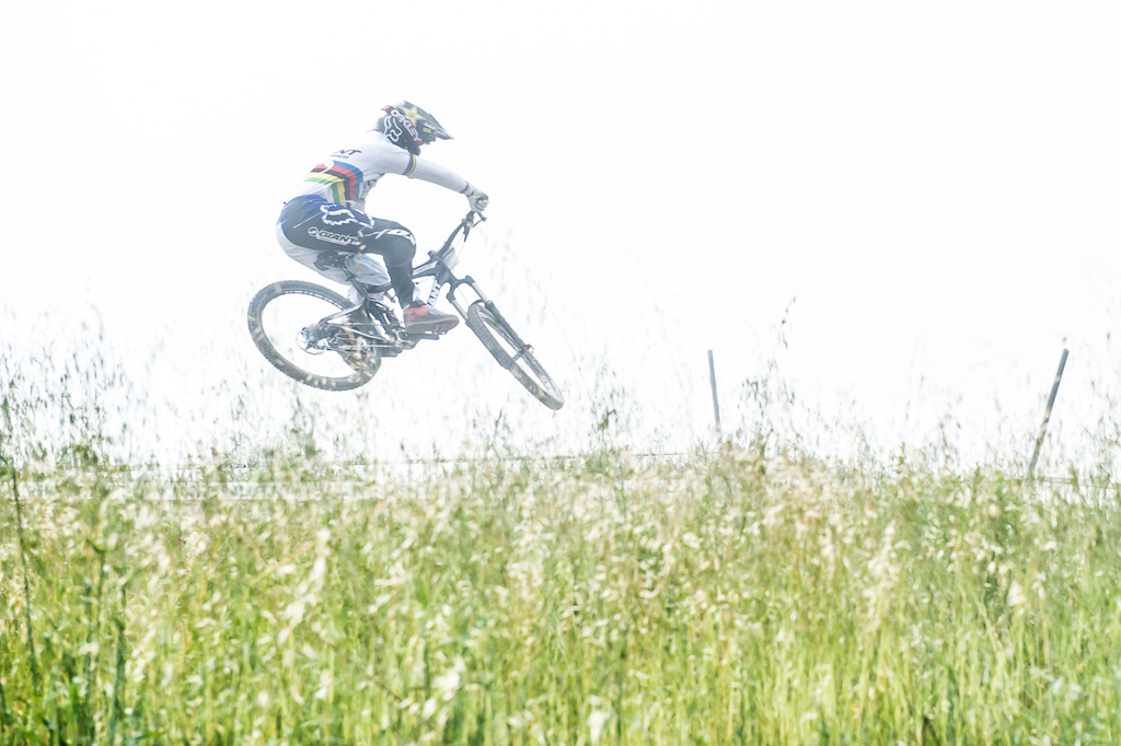 Danny Hart managed an 18th place finish in the DH not quite as good as his 4th place in the slalom.