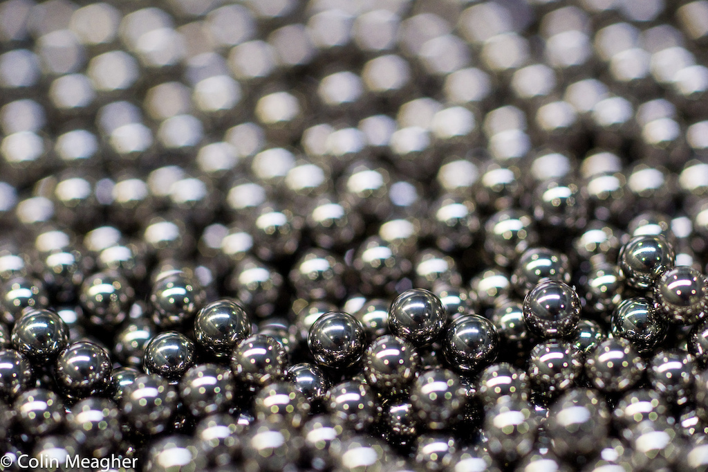 The magic in the matrix Precision hardened bearings.