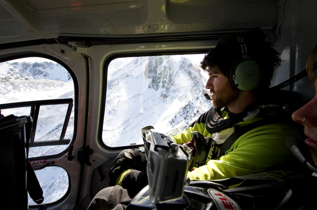 Heli bike in Bralorne BC for Kona bikes. Photo Blake Jorgenson
