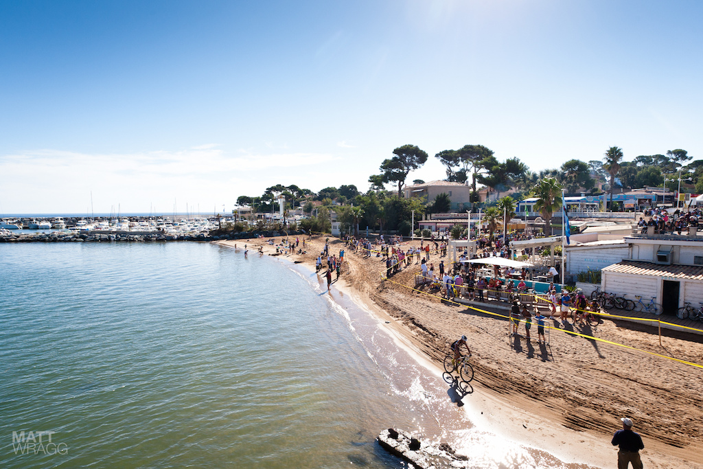 Racing on the seafront