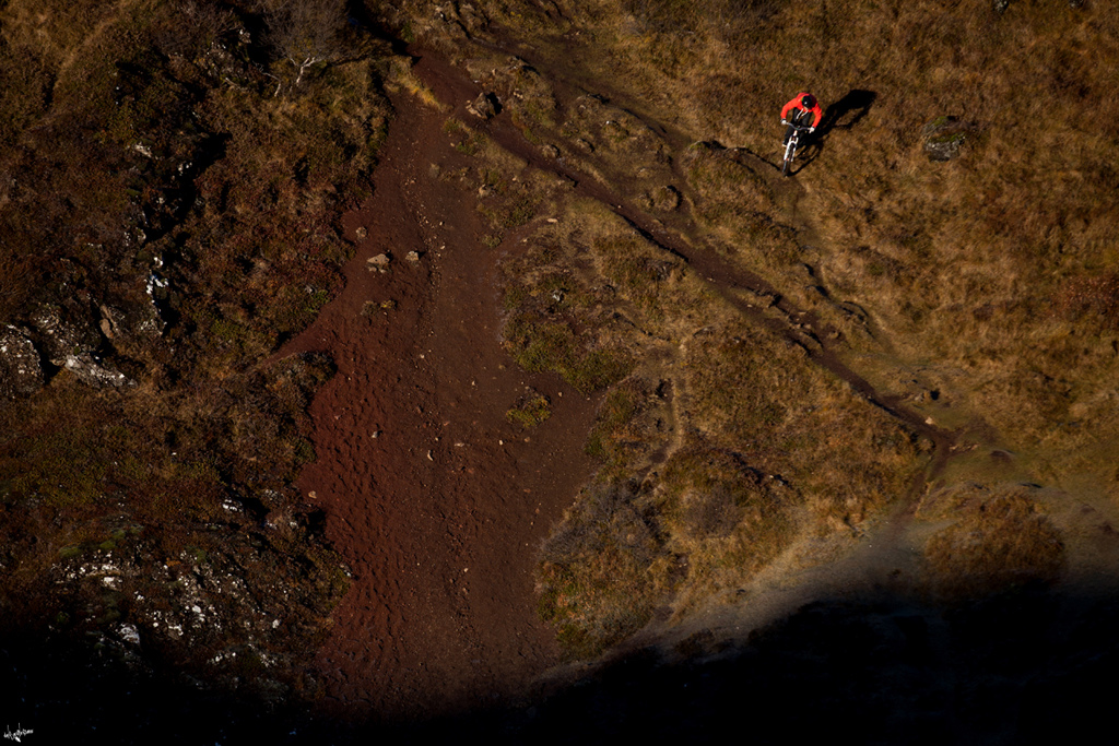chopper riding down
