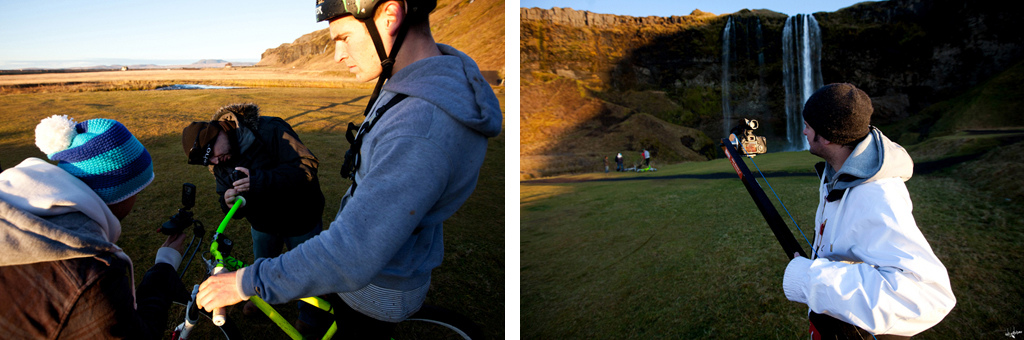 left setting up the muvi gear right dan joyce filming