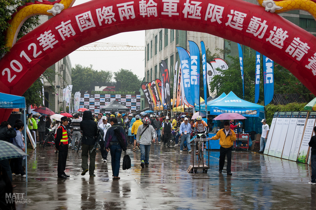 Rain didn t keep the people away.