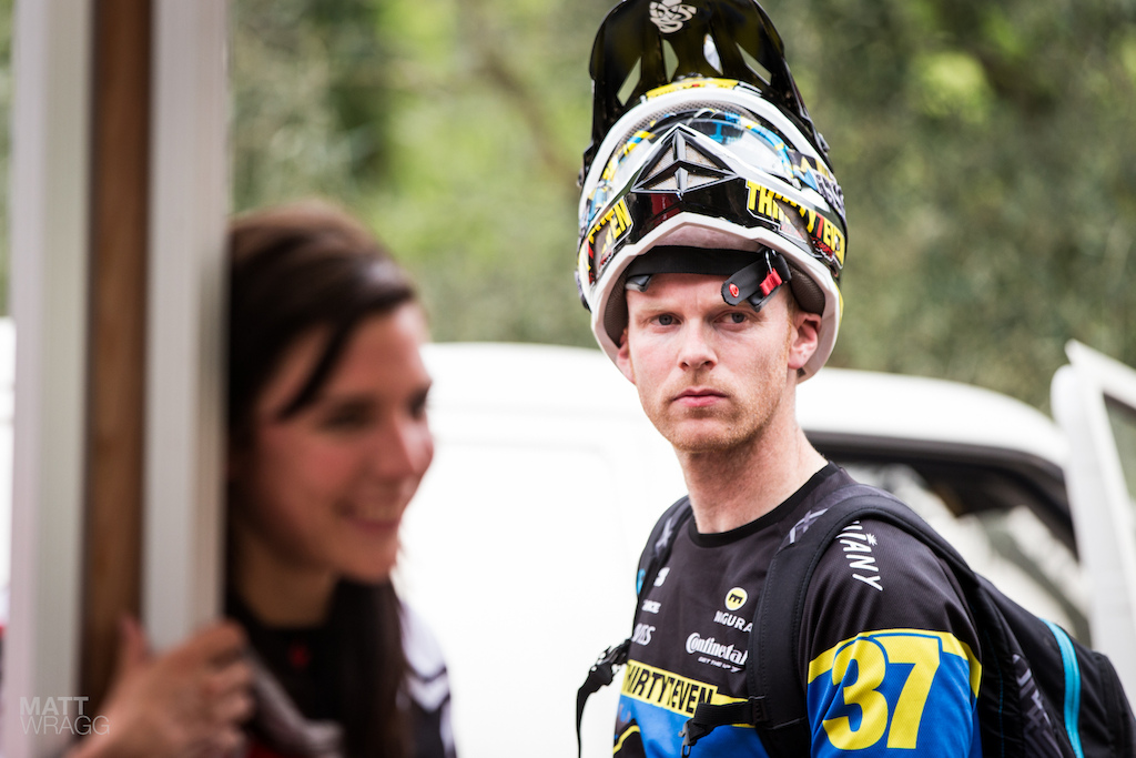 Joost Wichman is another rider who has decided to start riding more enduro this year. While he ll happily joke that he doesn t need to worry about being fast as he s a team manager now he wasn t hanging around in practice looking relaxed in the technical sections. Unfortunately late on Thursday he went down hard and had to head for the hospital to get his knee looked at.