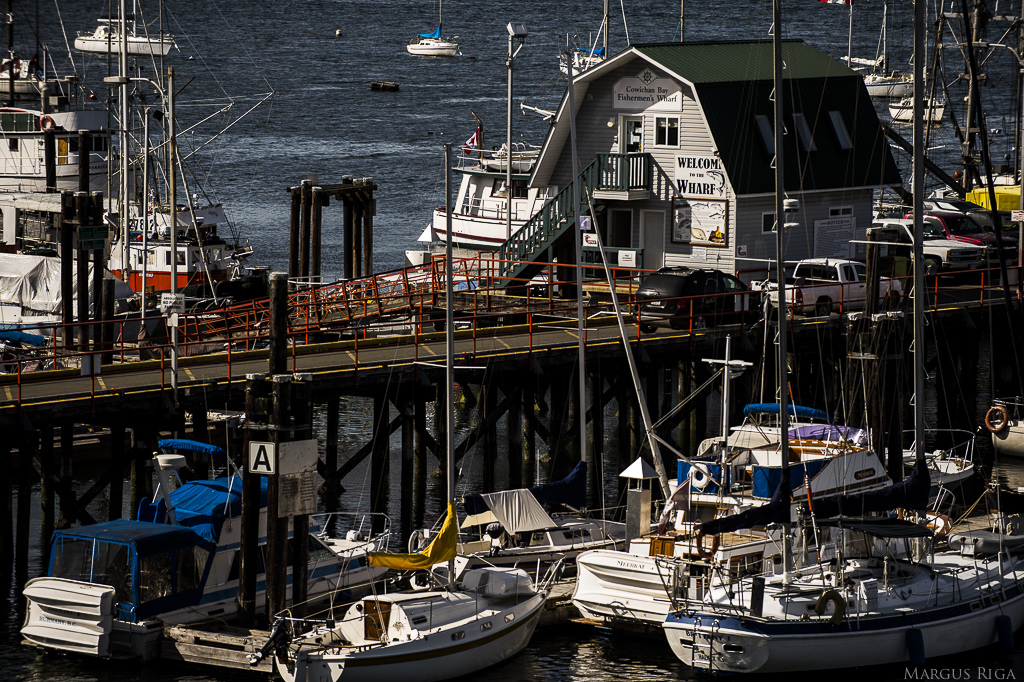 Cowichan Bay wharf.
