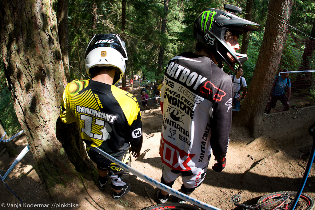 Marc and Josh waiting for Oldspice to put them in-line.