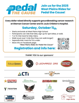 West Plains Rides for Pedal the Cause