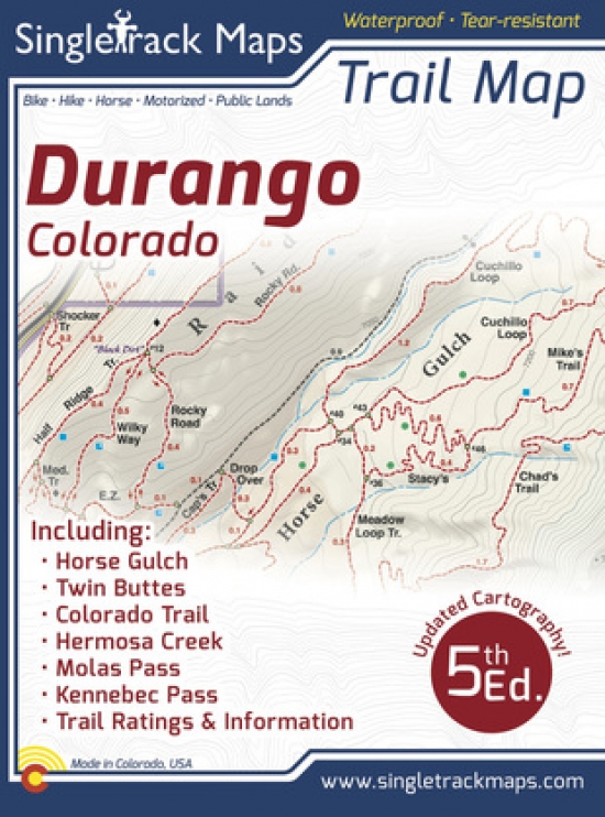 Durango Trails Map - 5th Edition | Trailforks