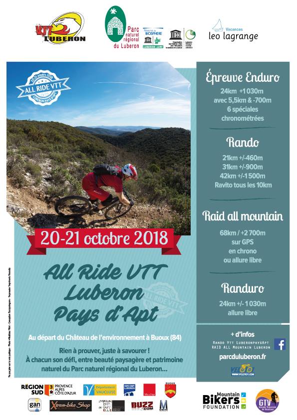 All Ride VTT Luberon Pays d'Apt - 42Km Mountain Biking Route | Trailforks