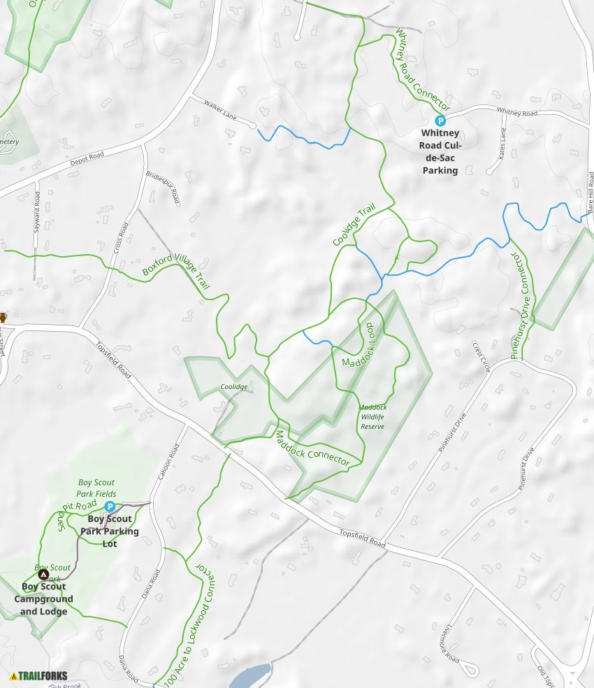 100 Acre Woods, Boxford Mountain Biking Trails Trailforks