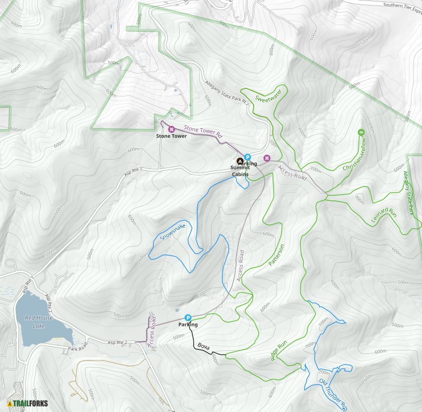 Allegany State Park Trail Map